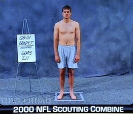 Don't judge a book by it's cover despite a poor combine showing Brady became the best